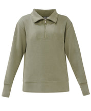 Sand Wash Half Zip Longline Sweatshirt