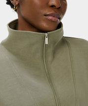 Sand Wash Half Zip Longline Sweatshirt