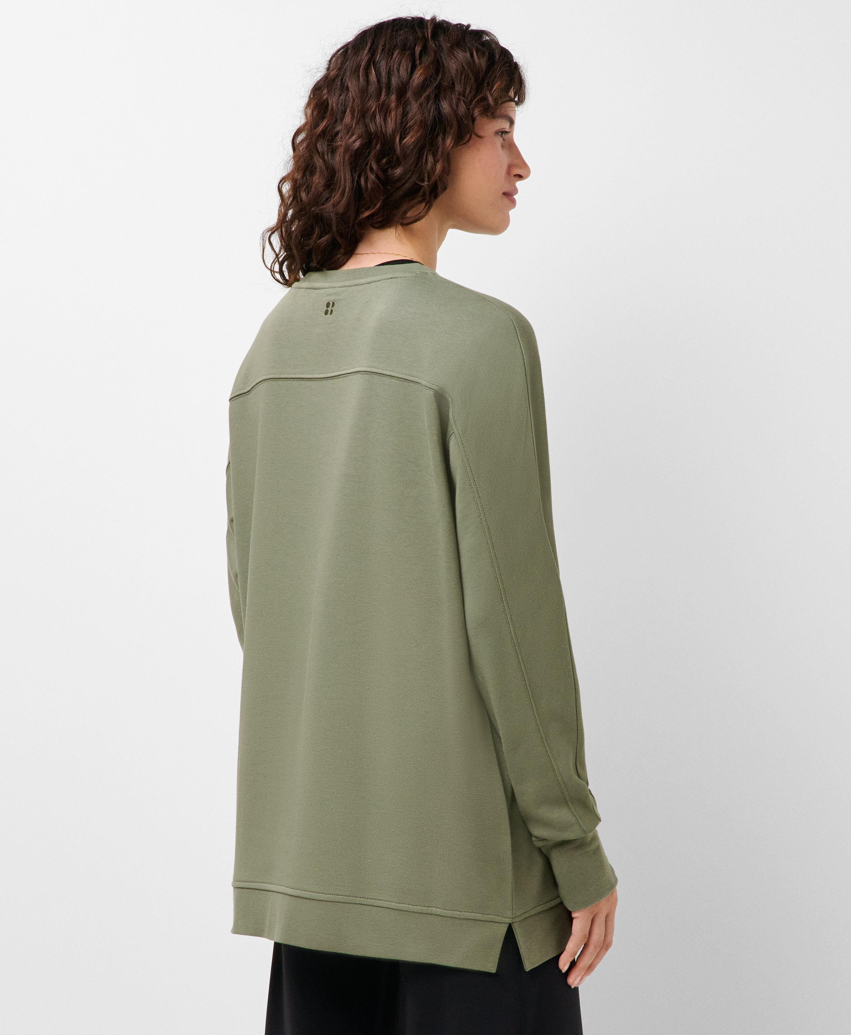 After Class Yoke Crop Sweatshirt