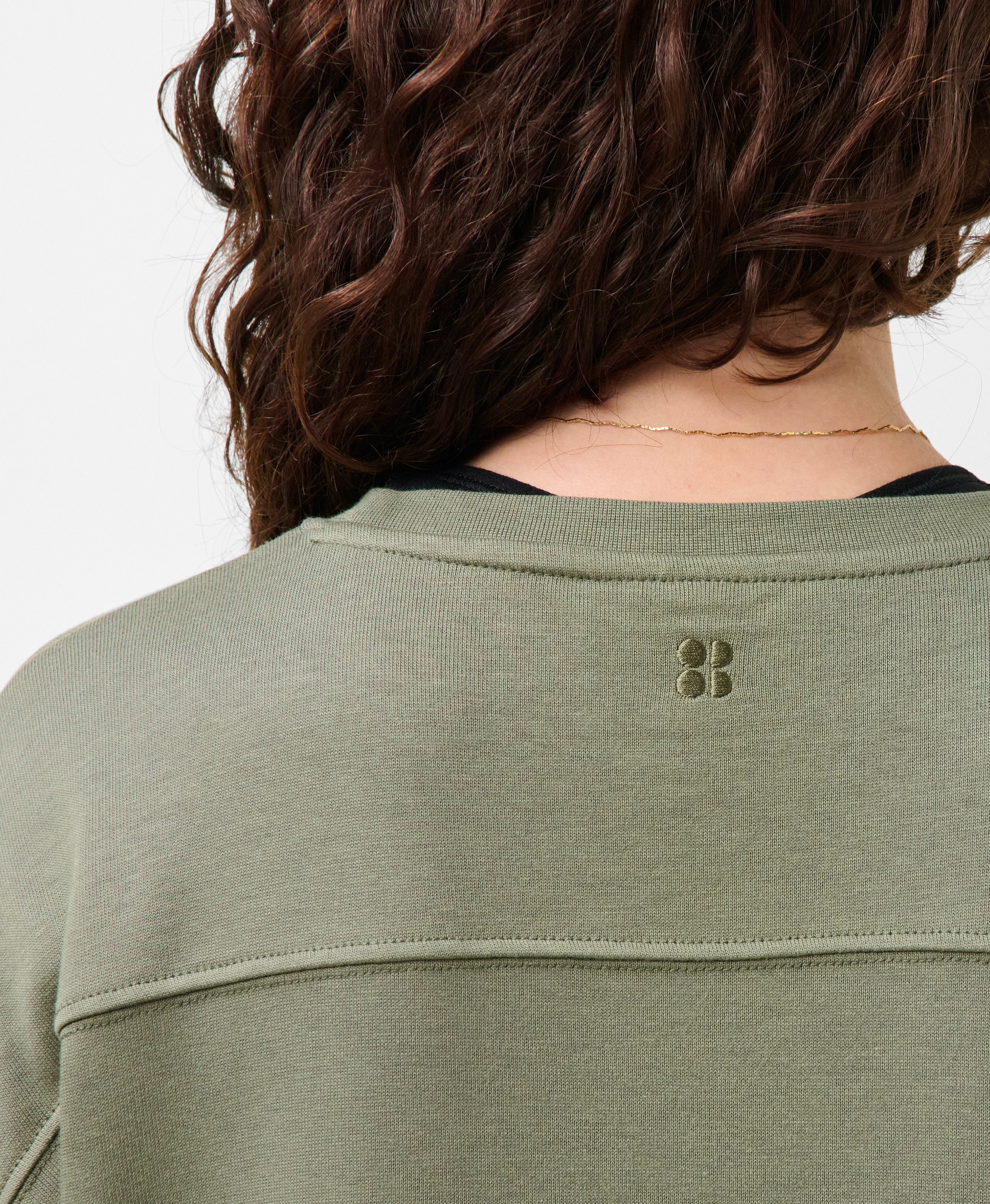 After Class Yoke Crop Sweatshirt