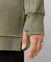 After Class Yoke Crop Sweatshirt