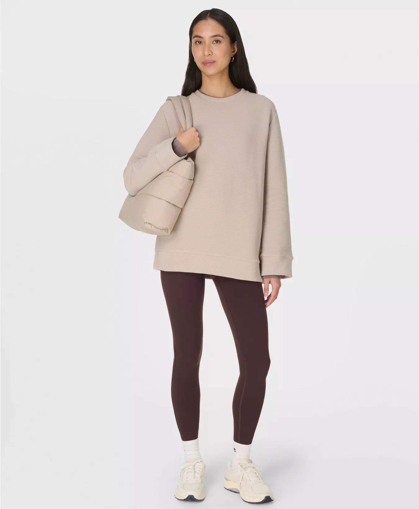 Peaceful Ribbed Sweatshirt