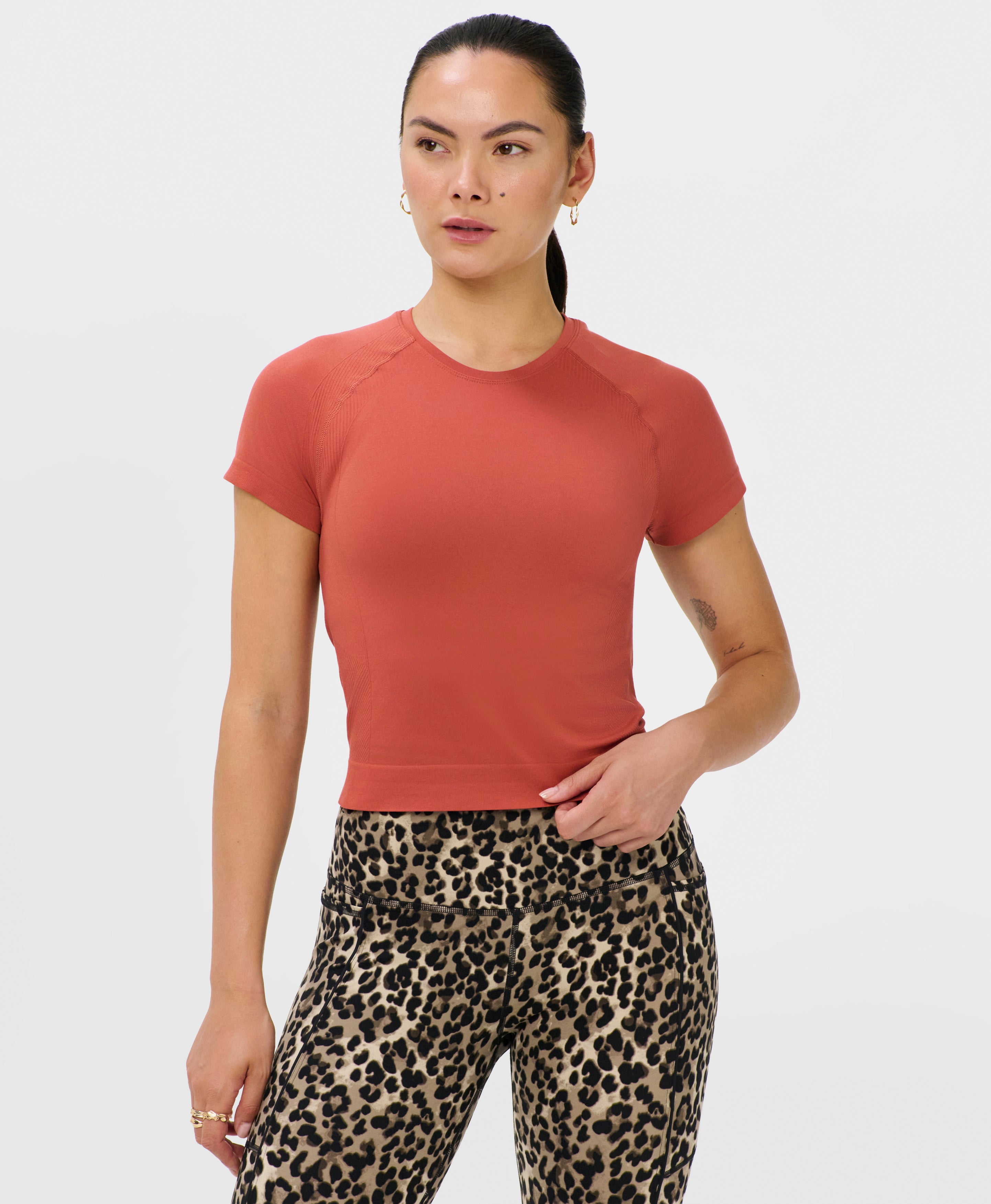 Athlete Crop Seamless Workout T-Shirt