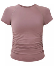 Athlete Crop Seamless Ruched Tee