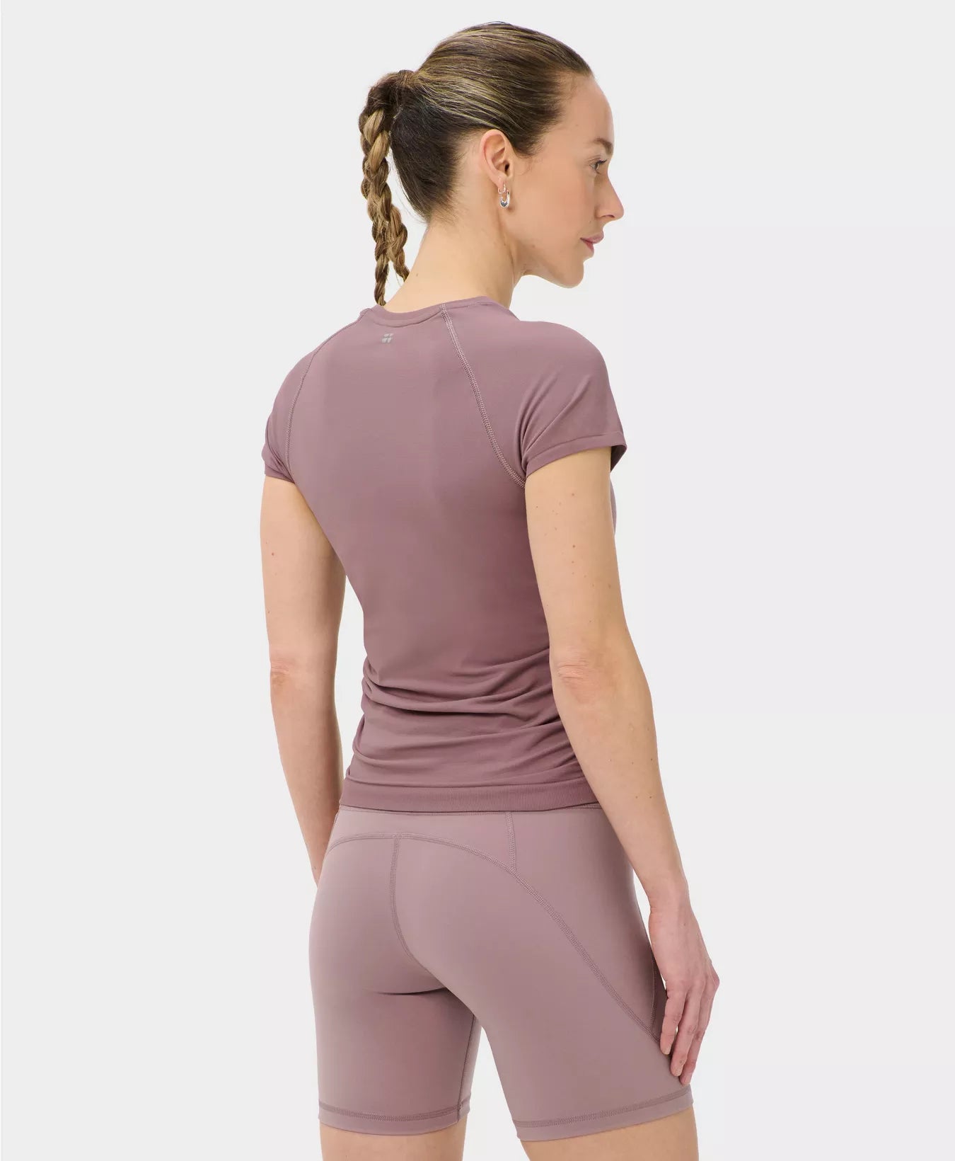 Athlete Crop Seamless Ruched Tee