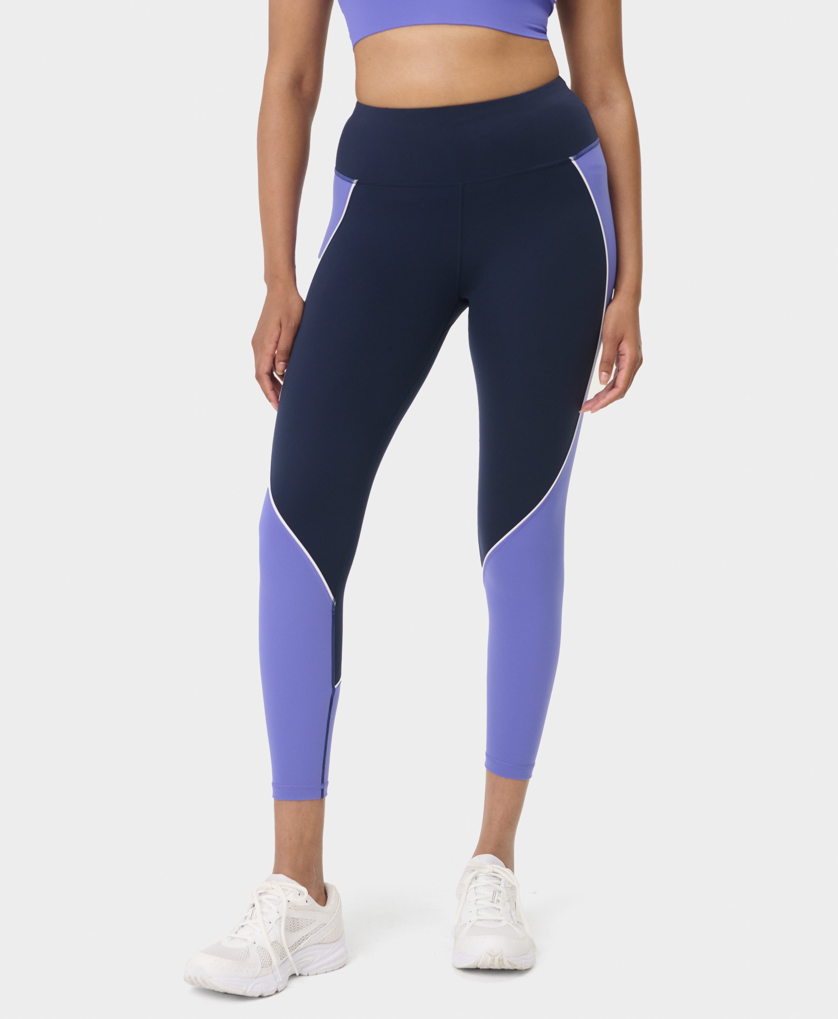 Power 7/8 Colourblock Workout Leggings