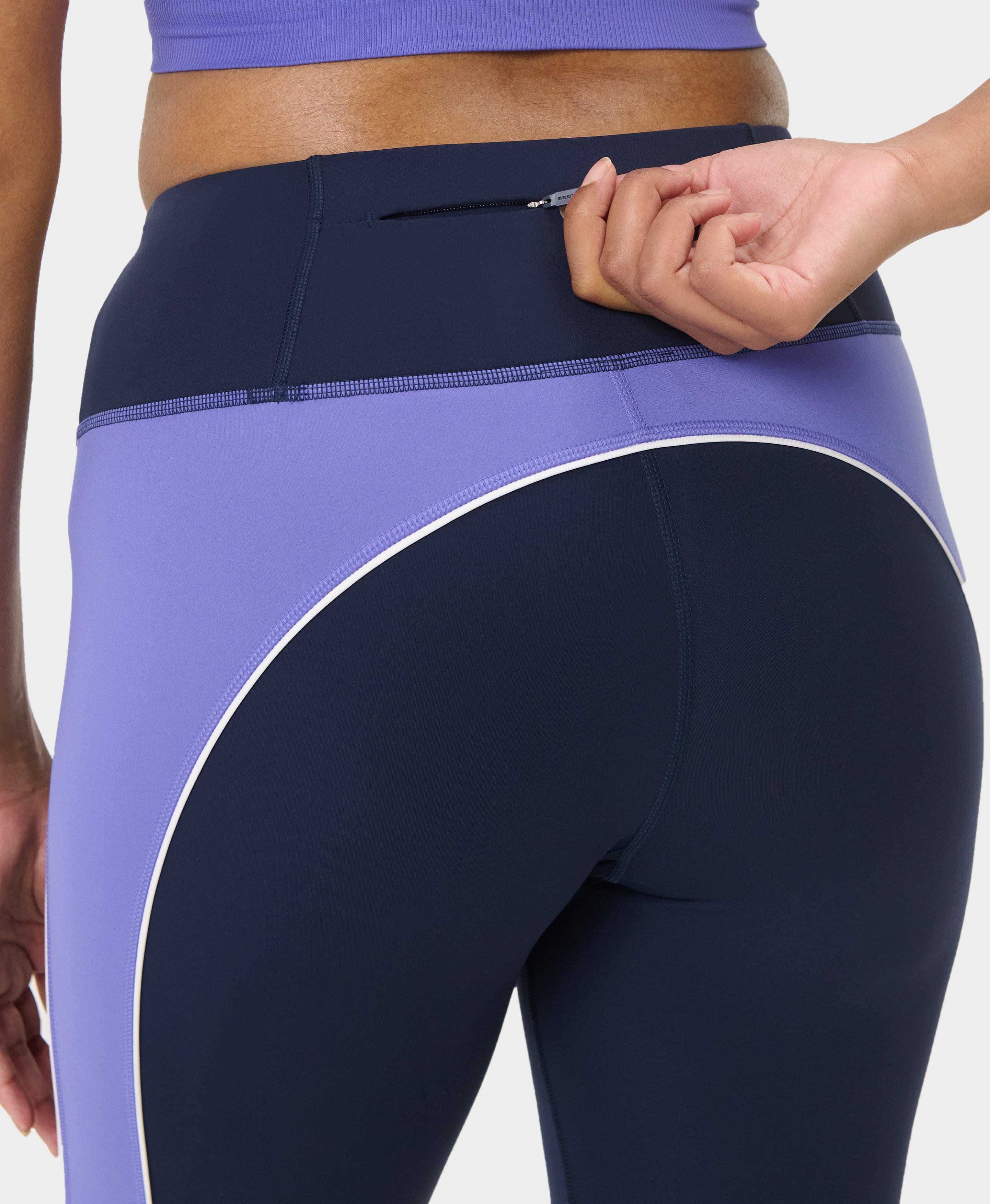 Power 7/8 Colourblock Workout Leggings