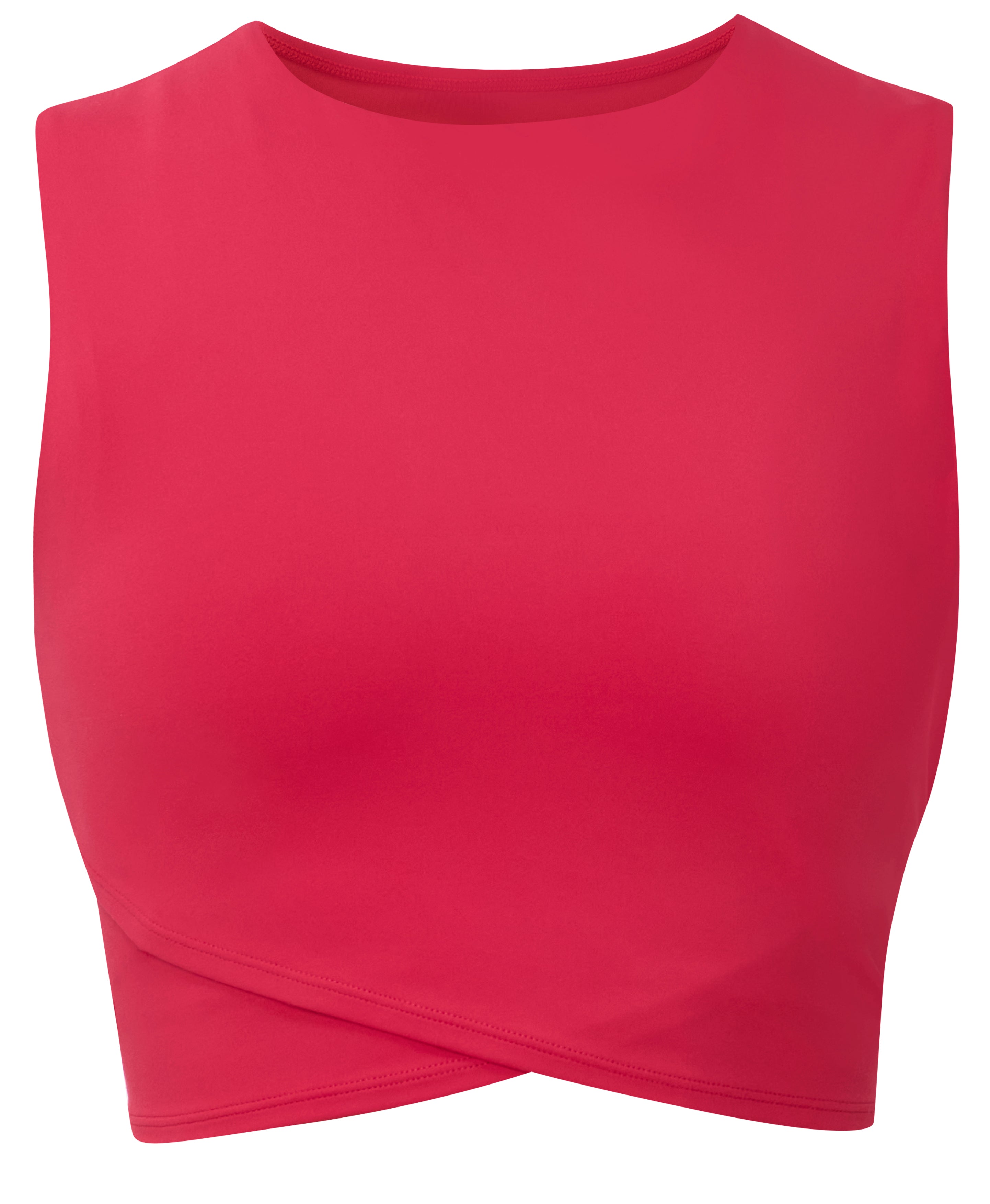 All Day Cropped Wrap Tank