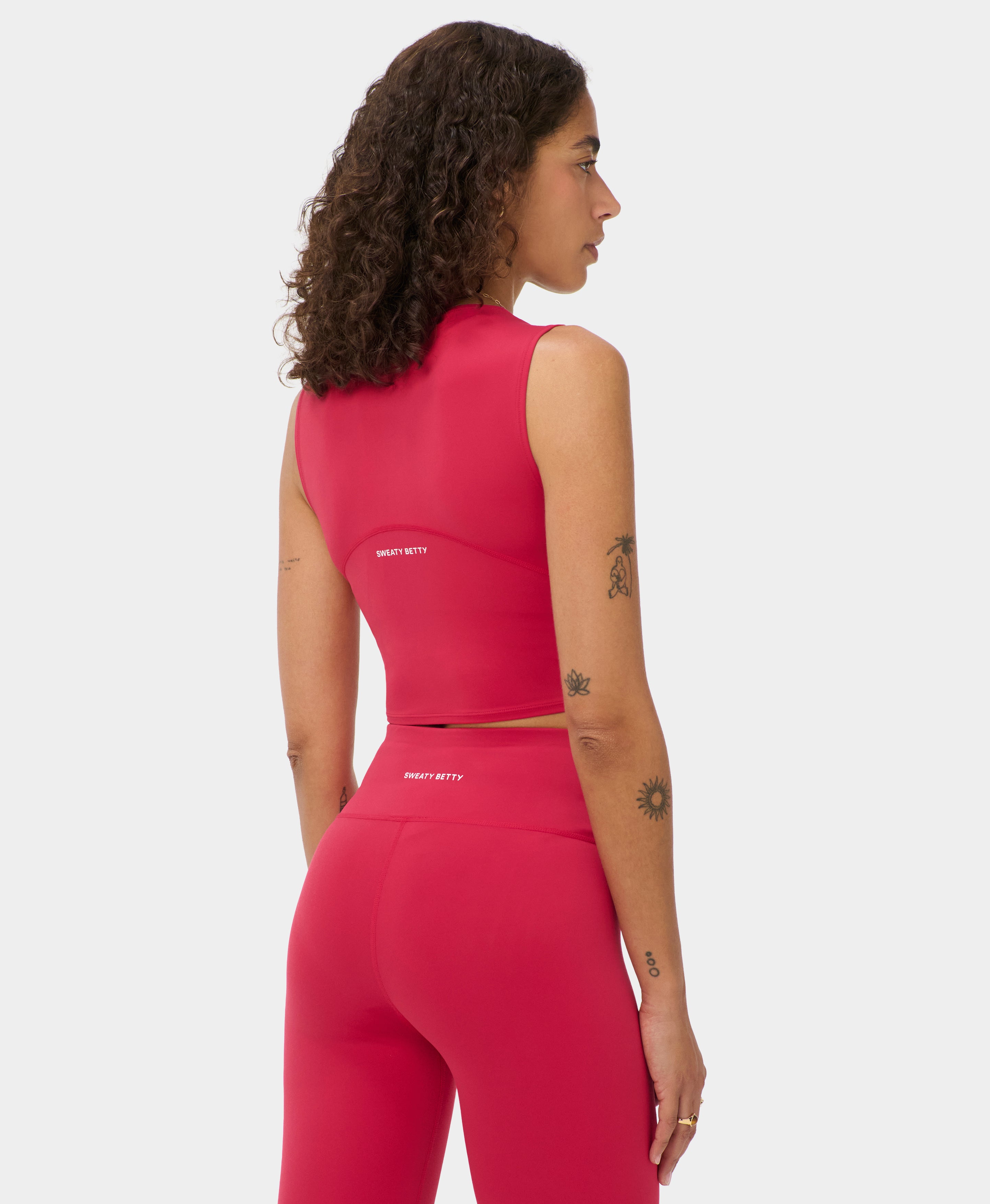 All Day Cropped Wrap Tank