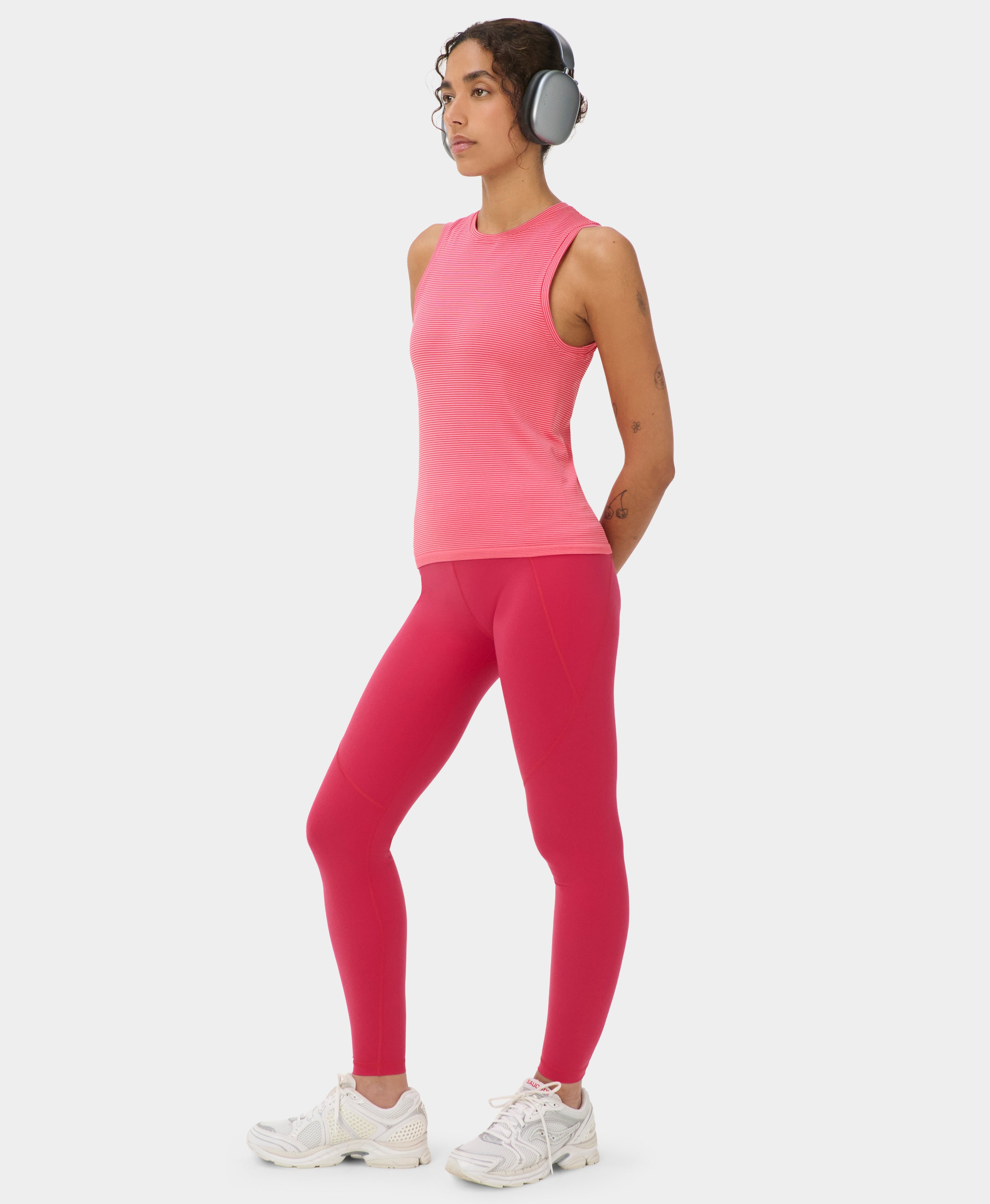 Athlete Seamless Mid Length Racer Tank
