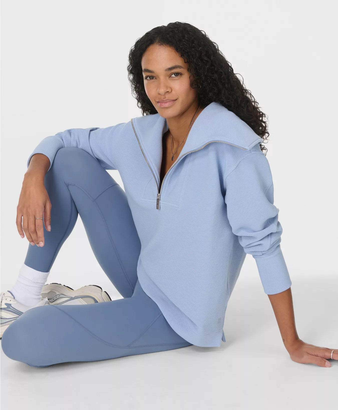 Peaceful Rib Half Zip Sweatshirt