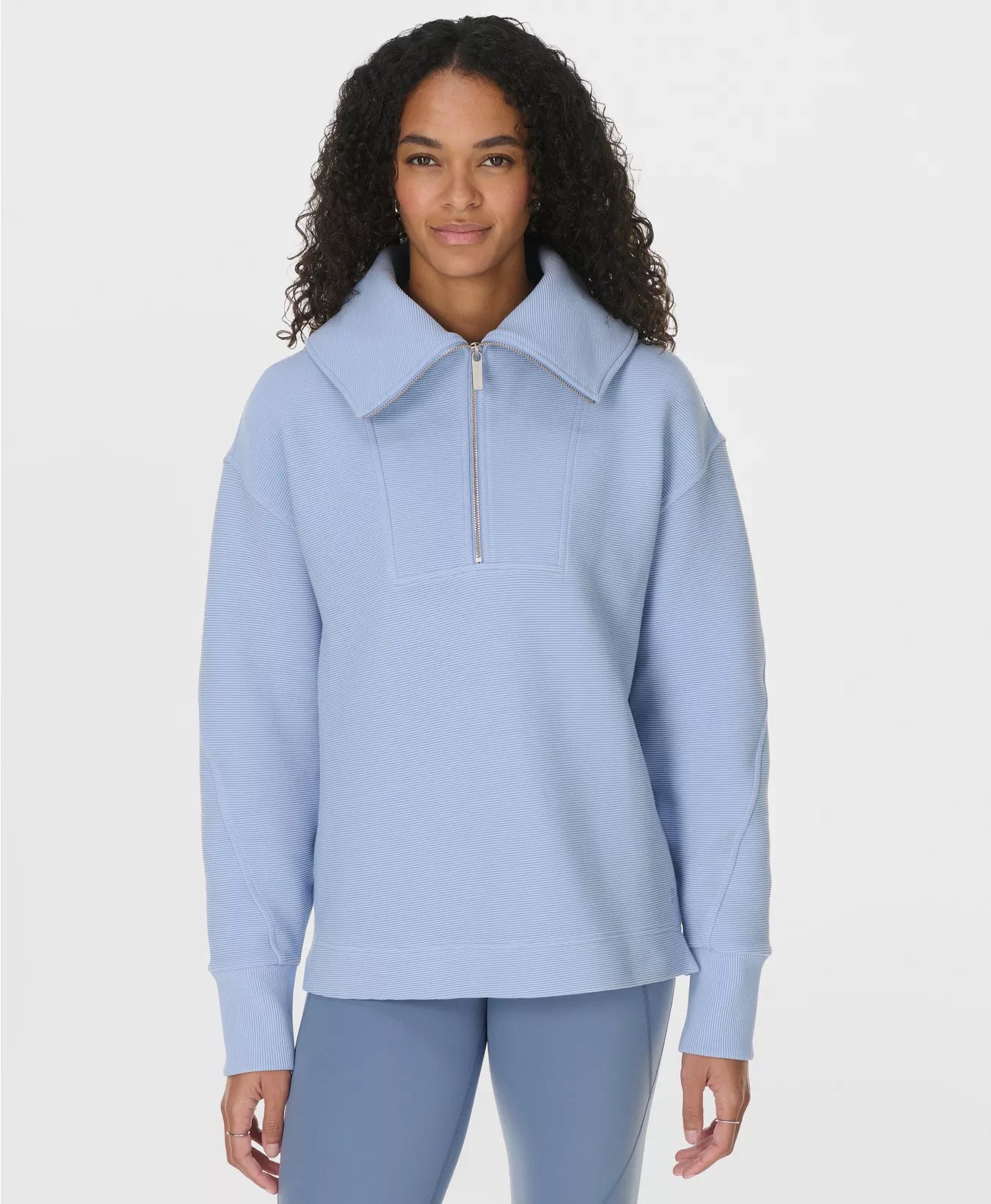 Peaceful Rib Half Zip Sweatshirt