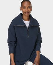 Peaceful Rib Half Zip Sweatshirt