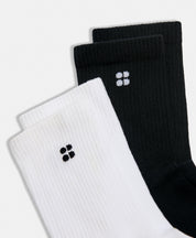 Pilates Crew Gripper Sock 2 Pack