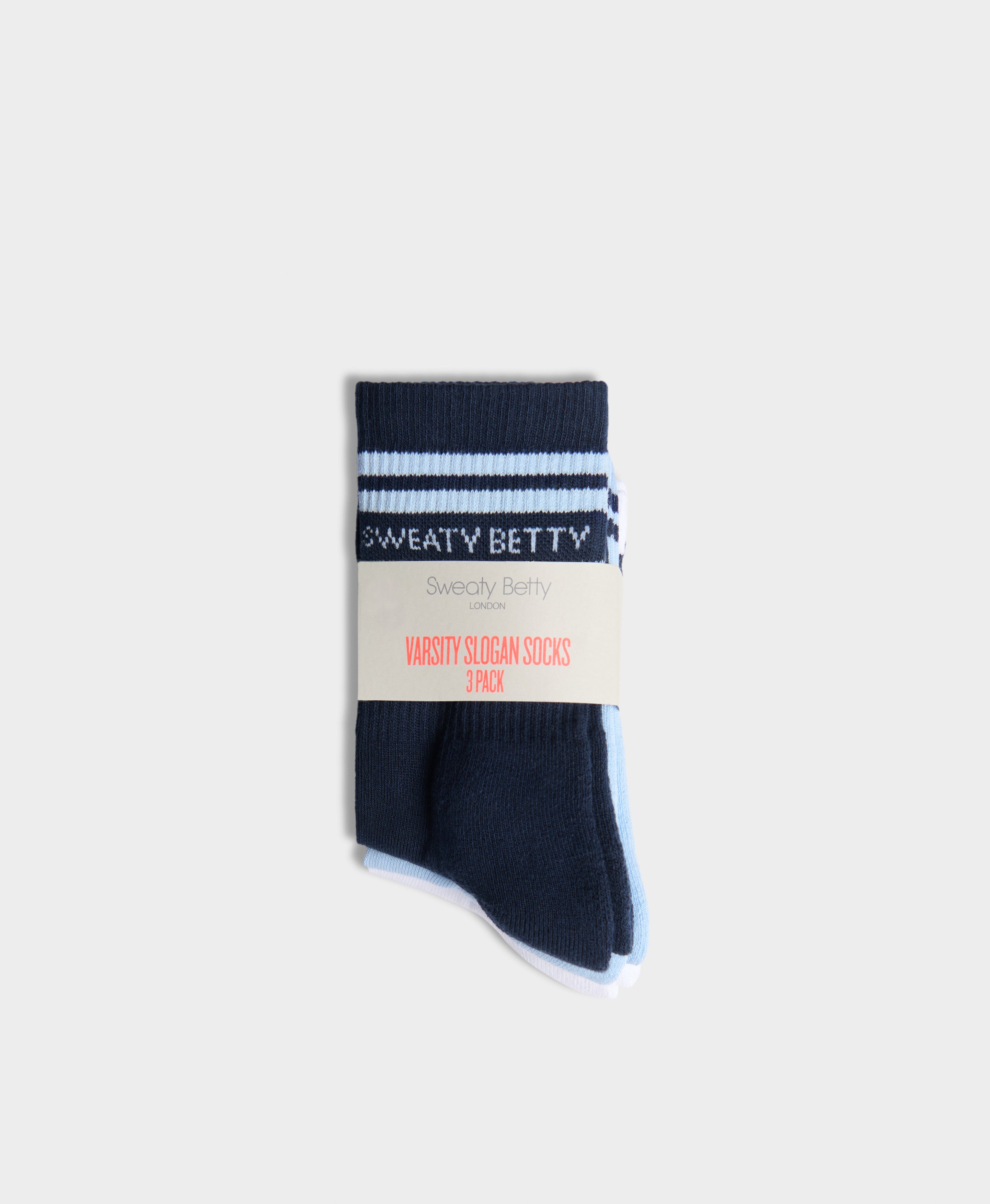 Sweaty Betty Varsity Slogan Socks 3 Pack