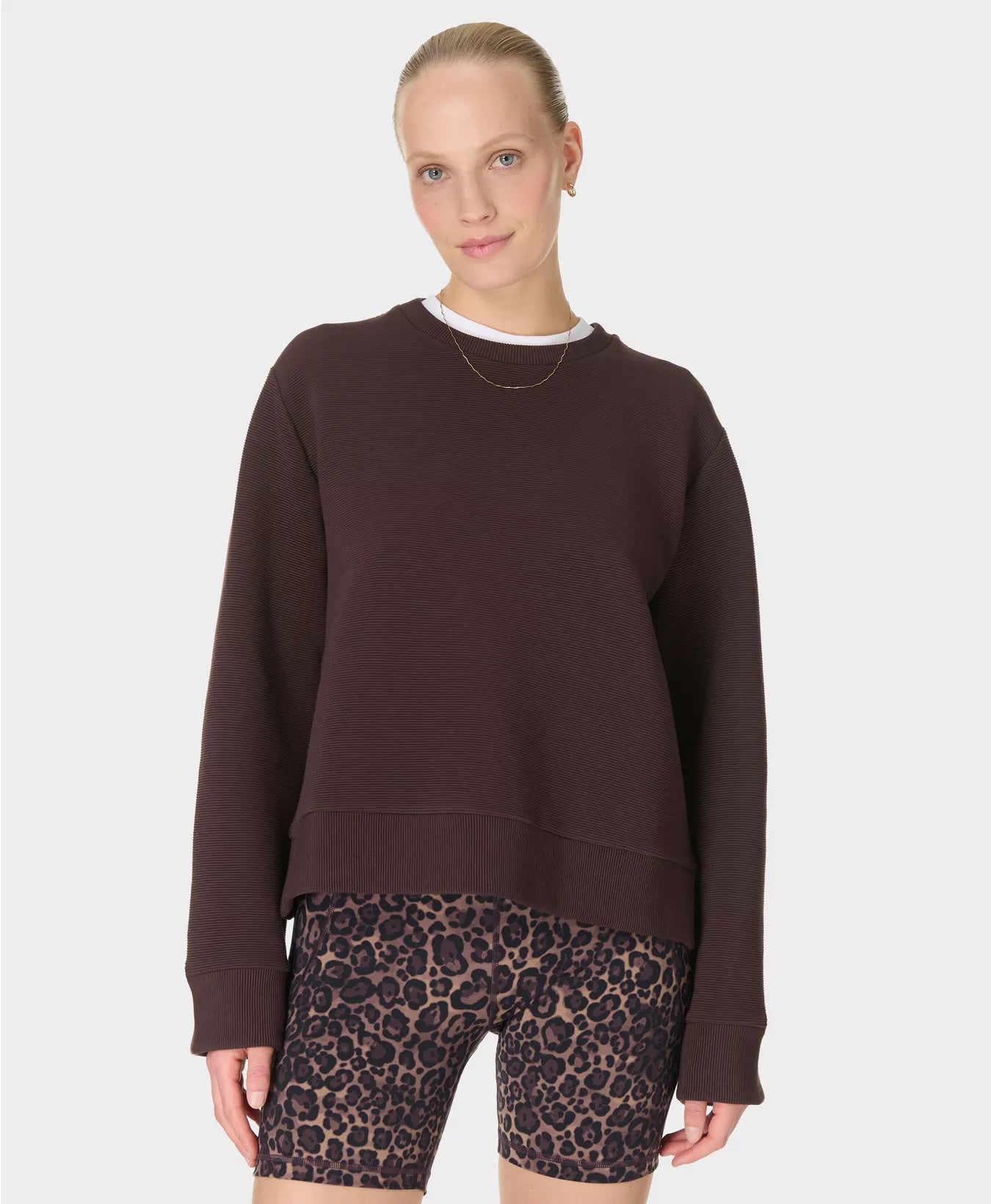 Peaceful Rib Cropped Sweatshirt