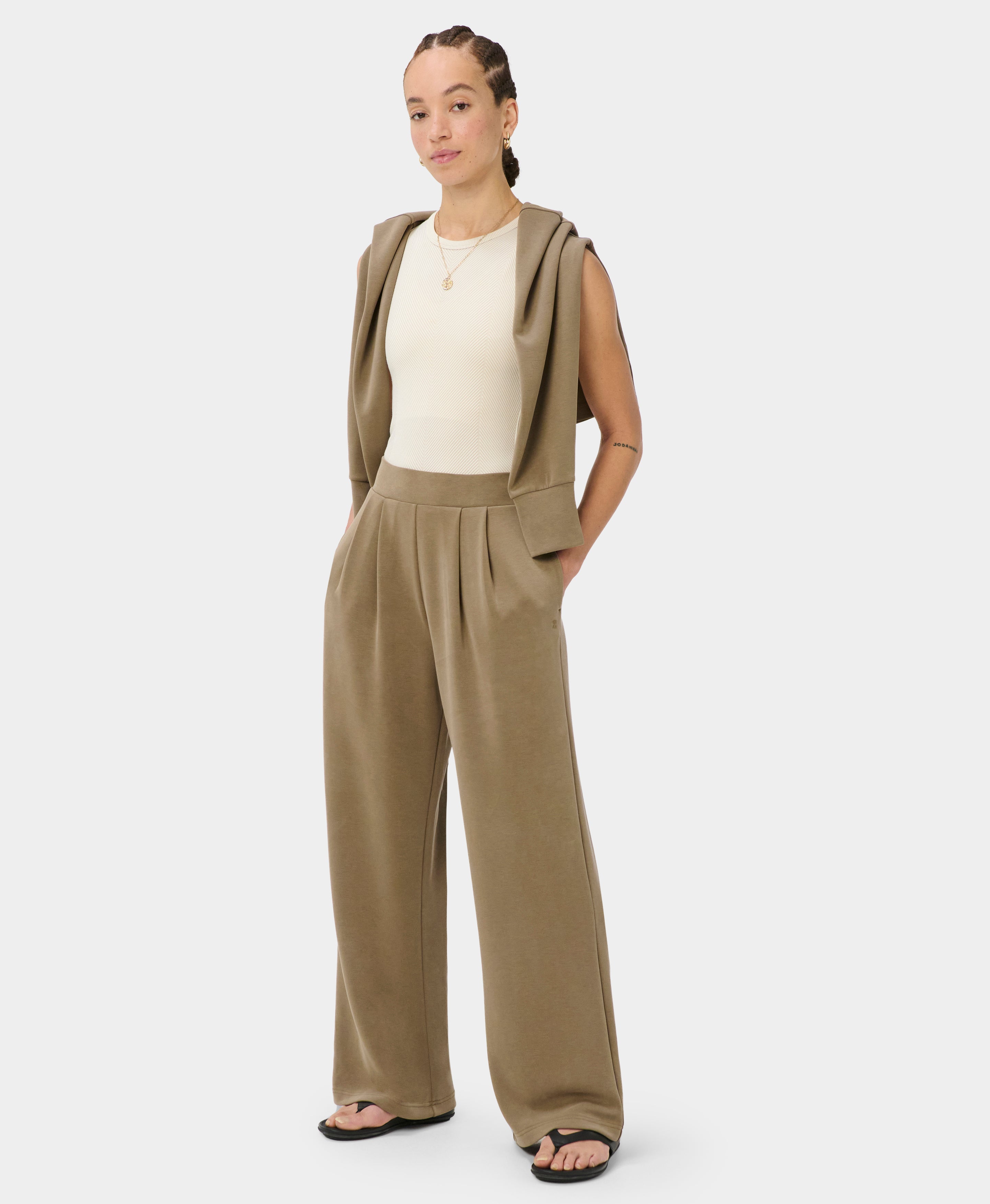 Sand Wash Wide Leg Trouser