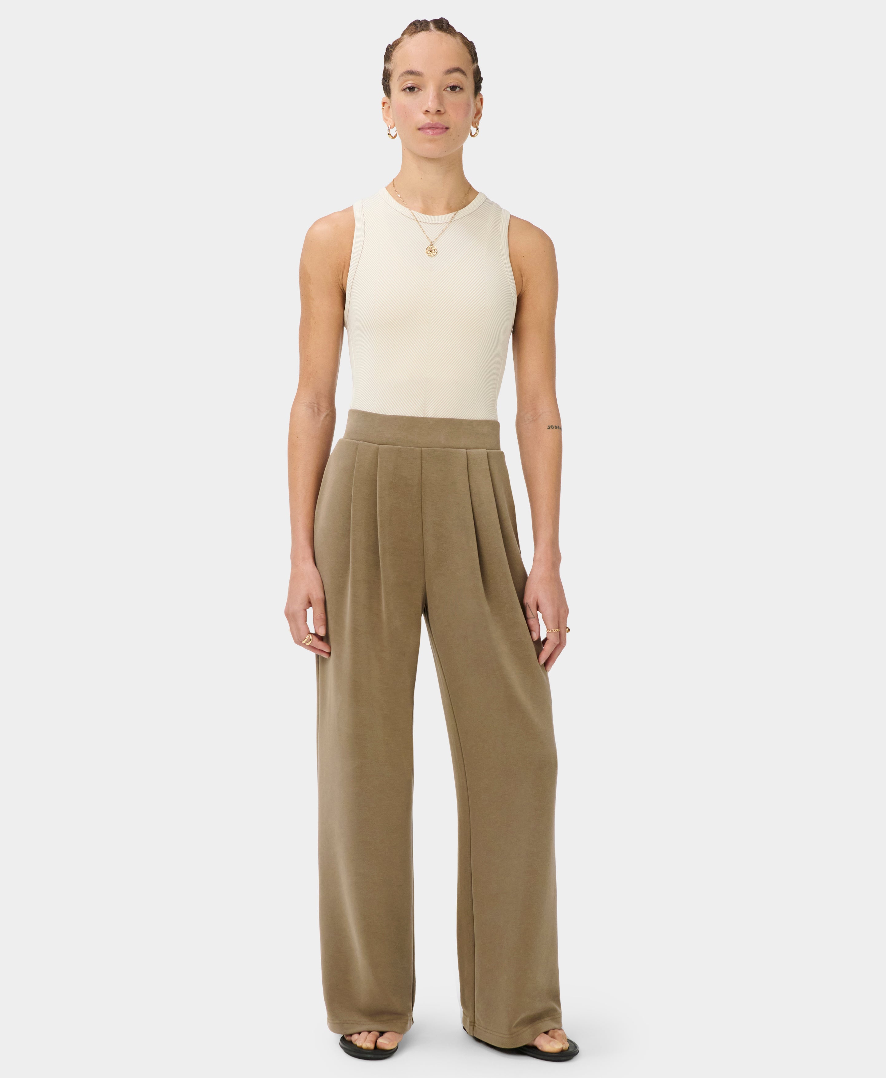 Sand Wash Wide Leg Trouser