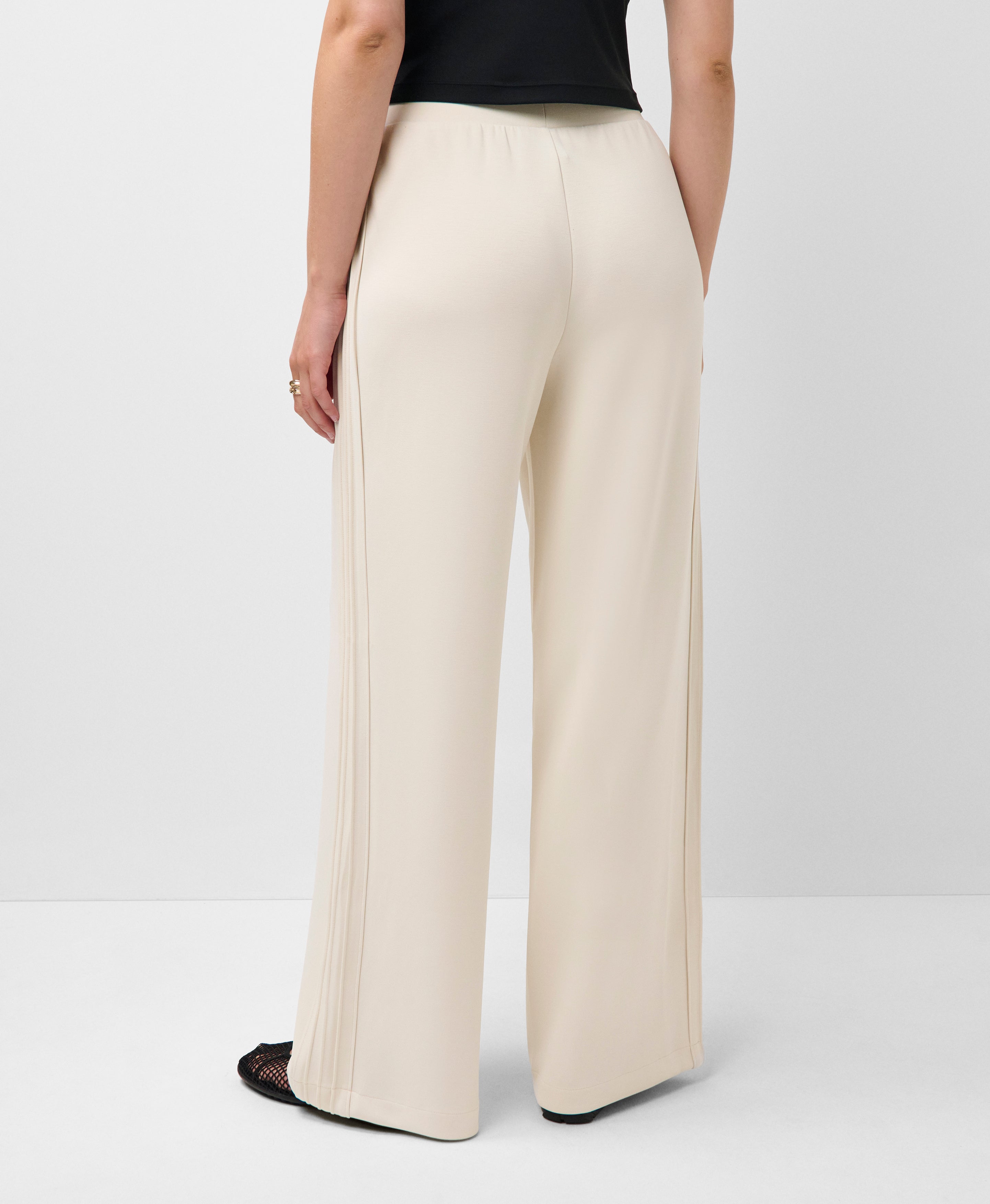 Sand Wash Wide Leg Pintuck Trouser
