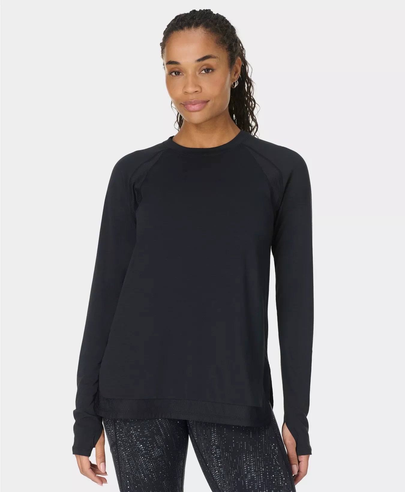 Breathe Easy Longline Long Sleeve Top
