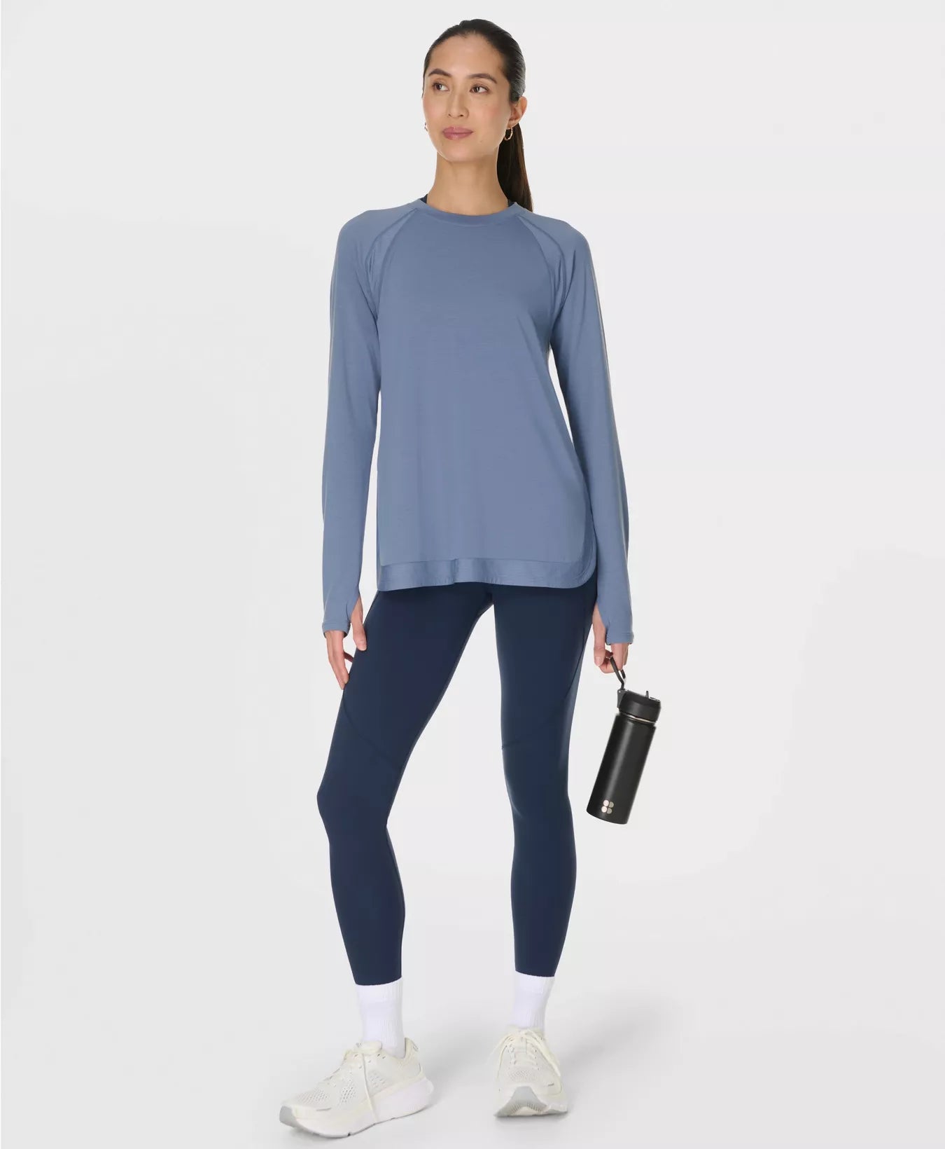 Breathe Easy Longline Long Sleeve Top