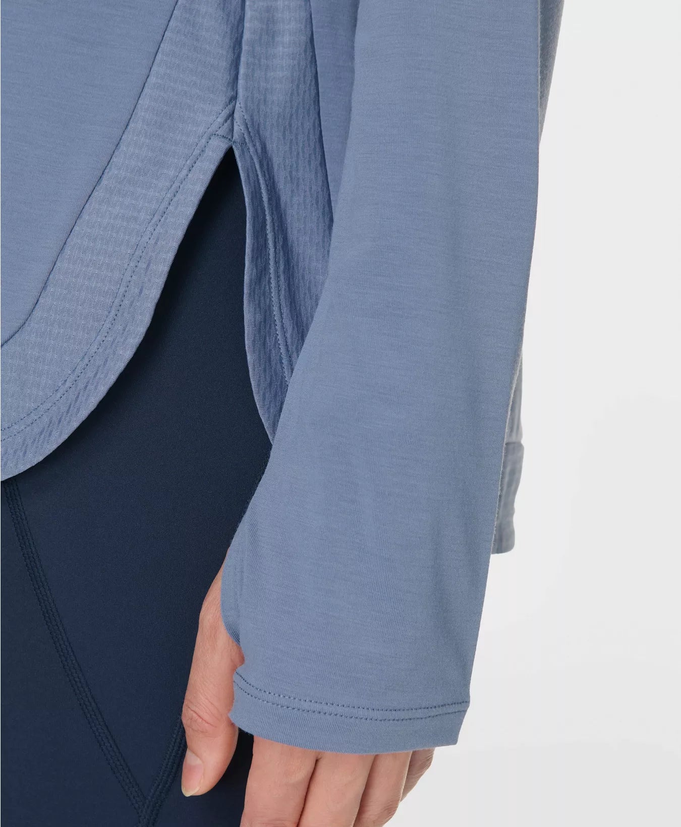 Breathe Easy Longline Long Sleeve Top