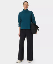 Peaceful Rib Funnel Neck Sweatshirt