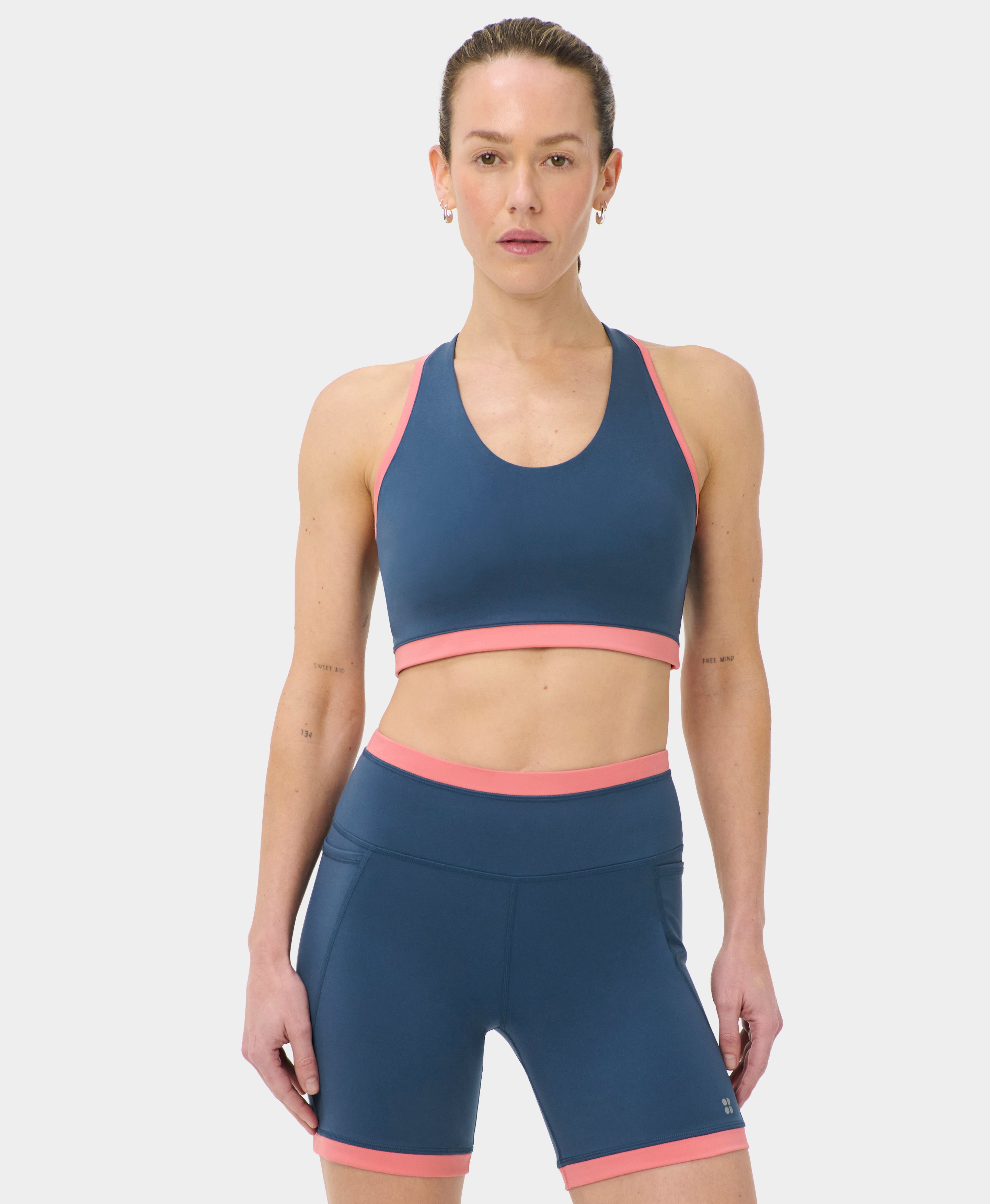 Power Colourblock Racer Bra