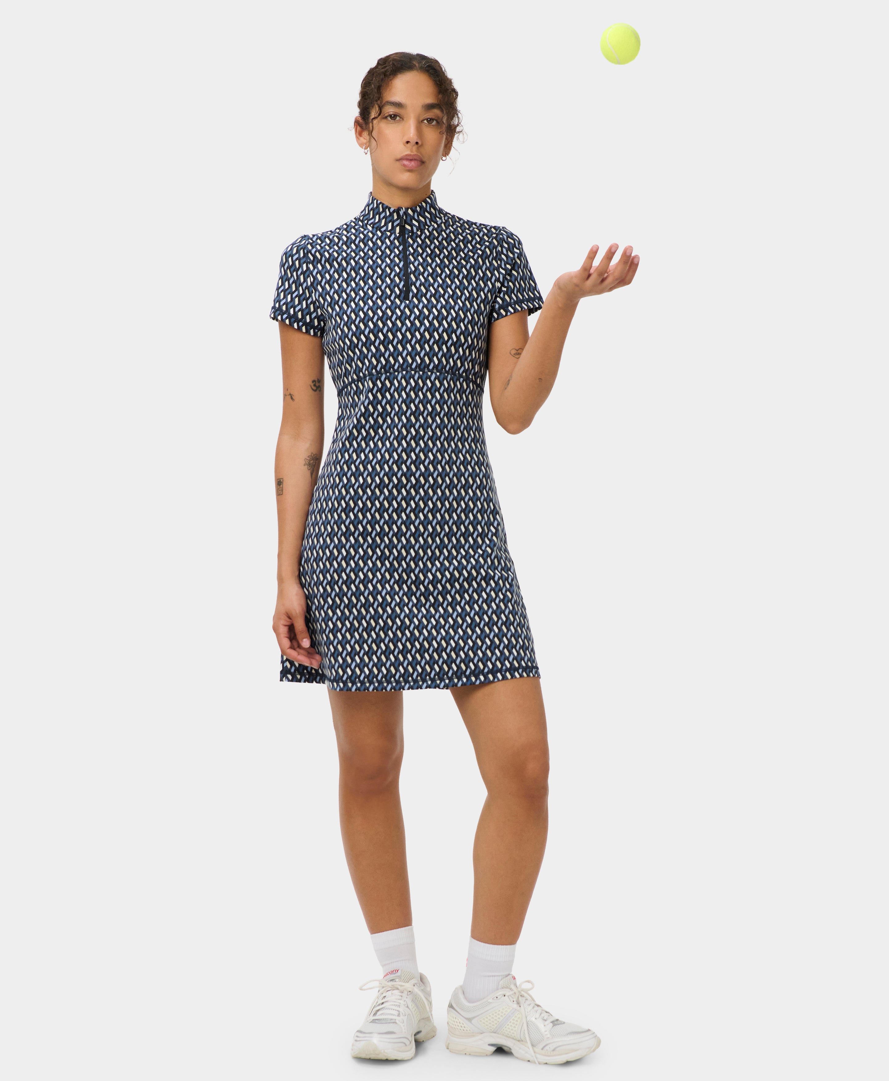 Power Tennis Quarter Zip Dress
