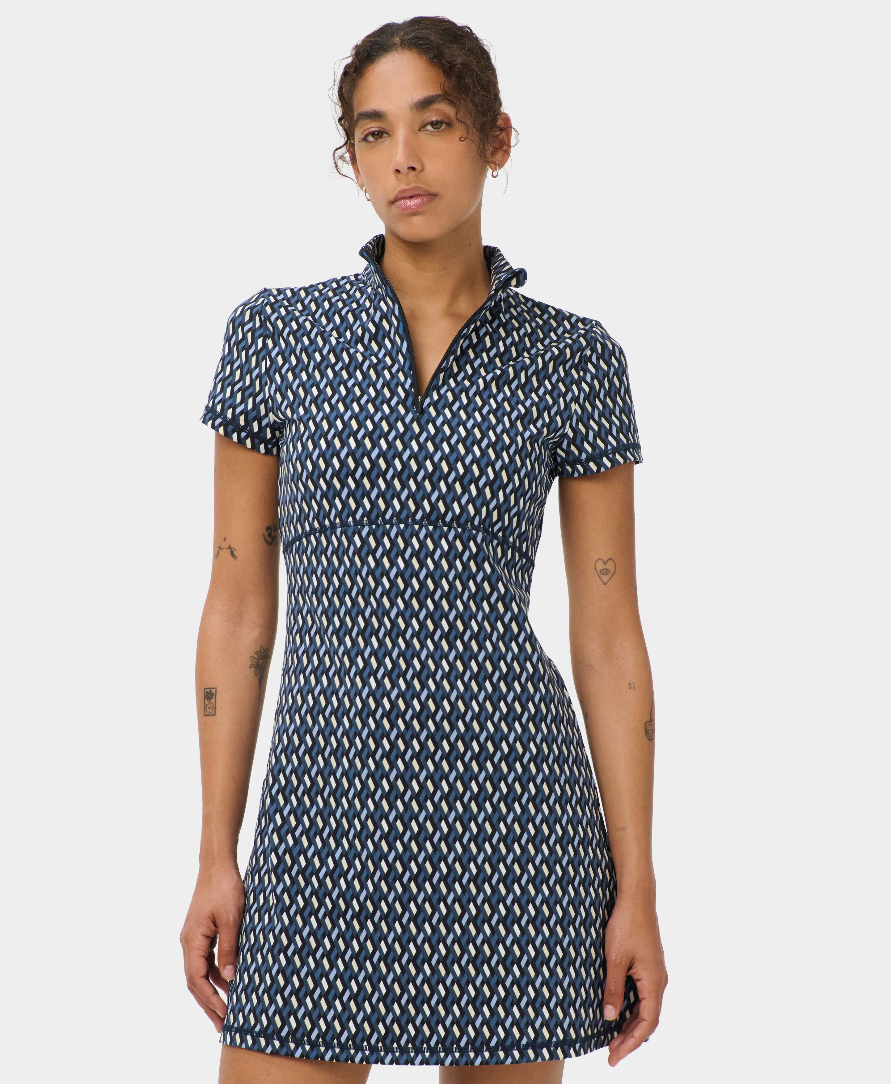 Power Tennis Quarter Zip Dress