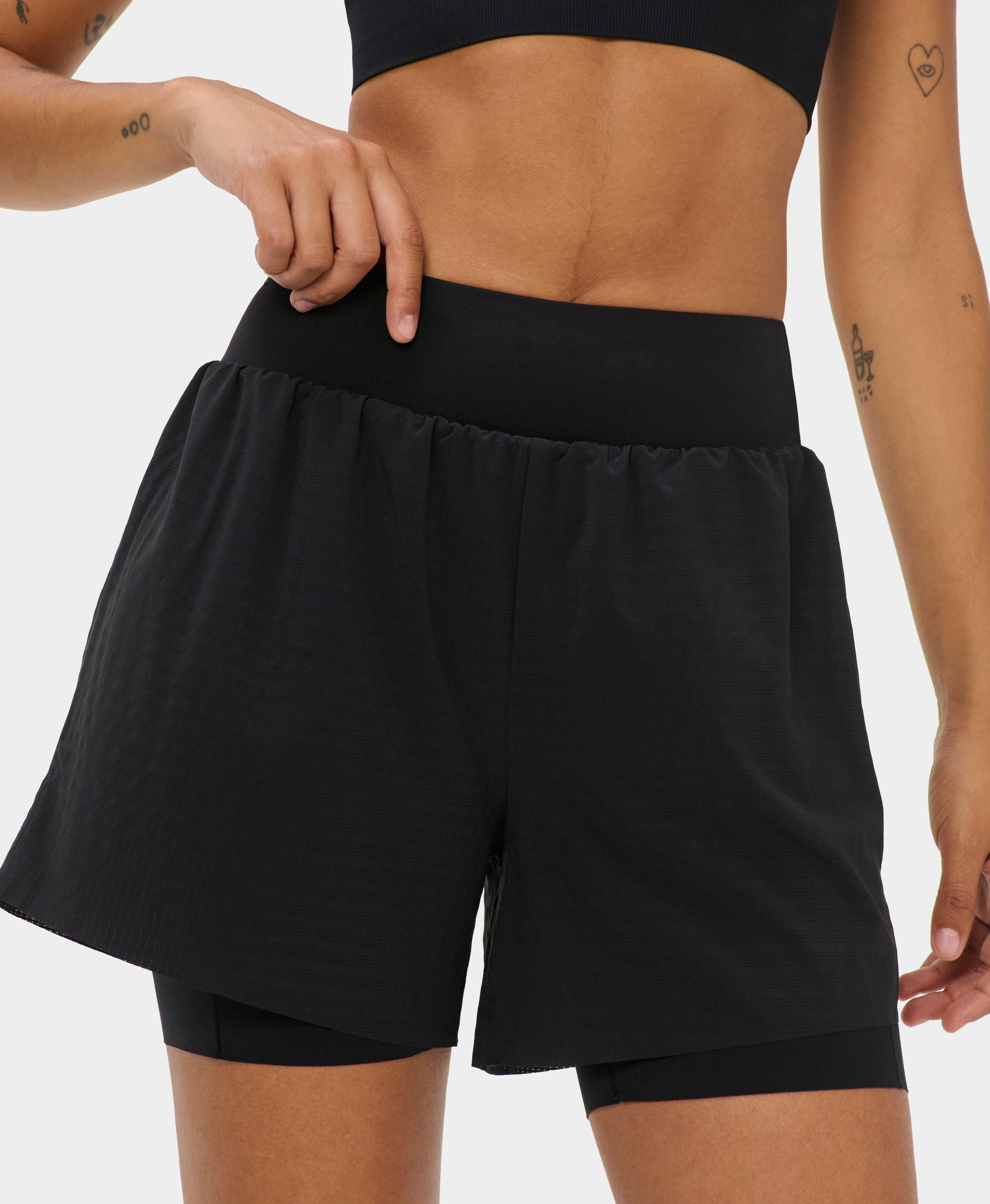 Power 6" Texture Perforated Mesh Shorts