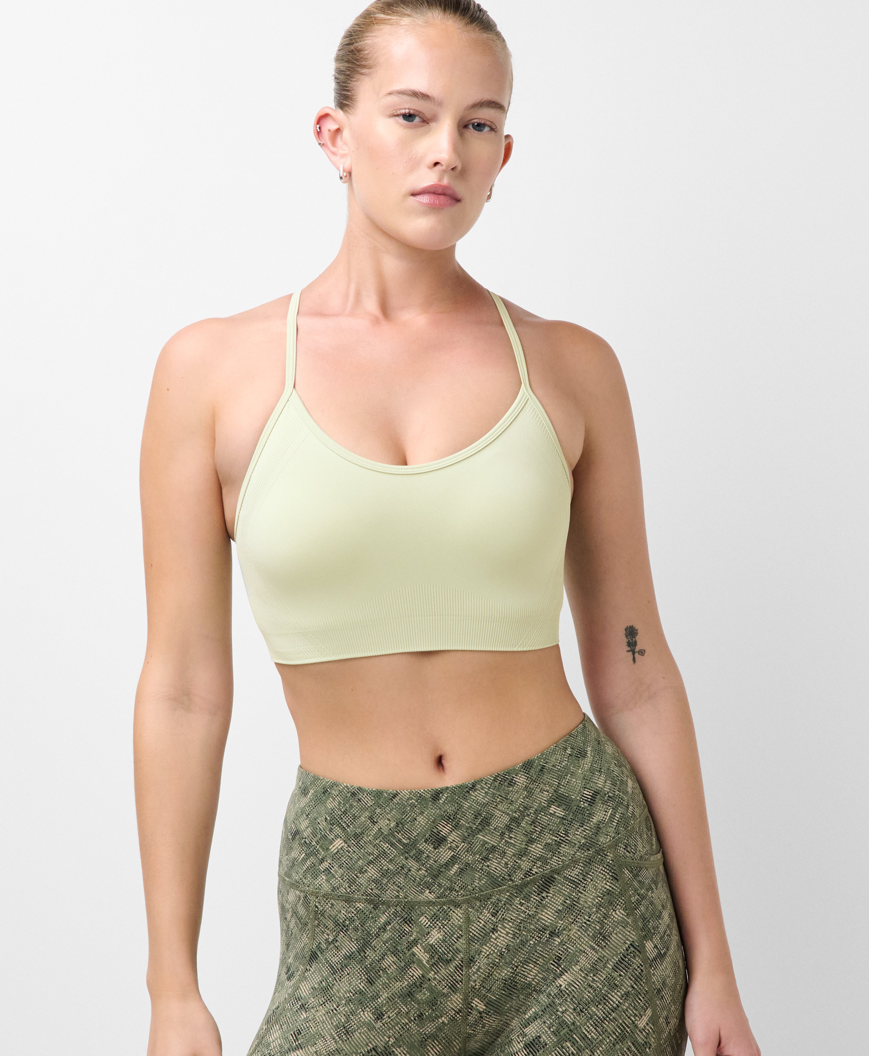 Textured Seamless Linear Lines Bra