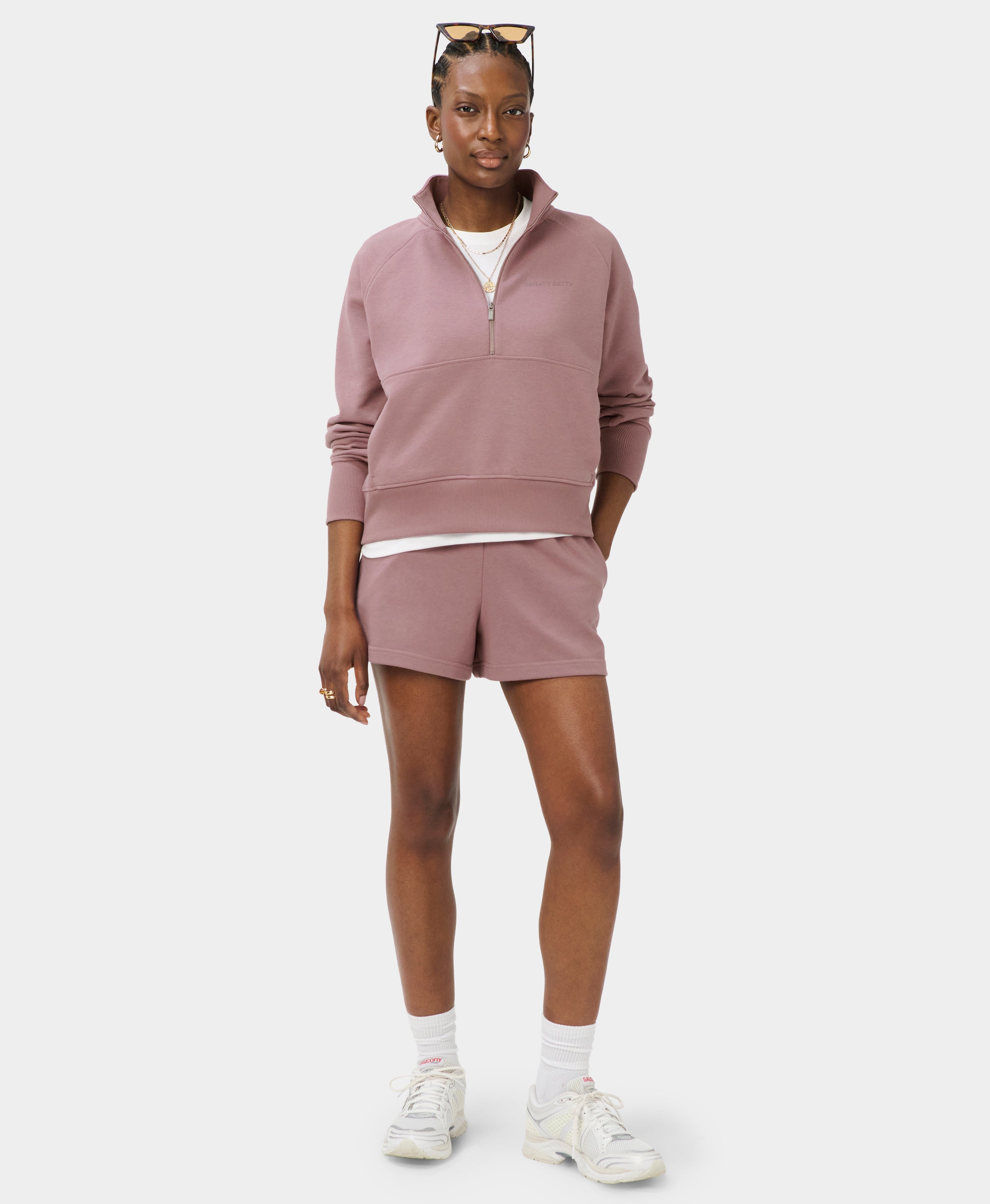 Revive Rib Mix Half Zip Sweatshirt