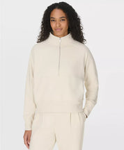 Revive Rib Mix Half Zip Sweatshirt