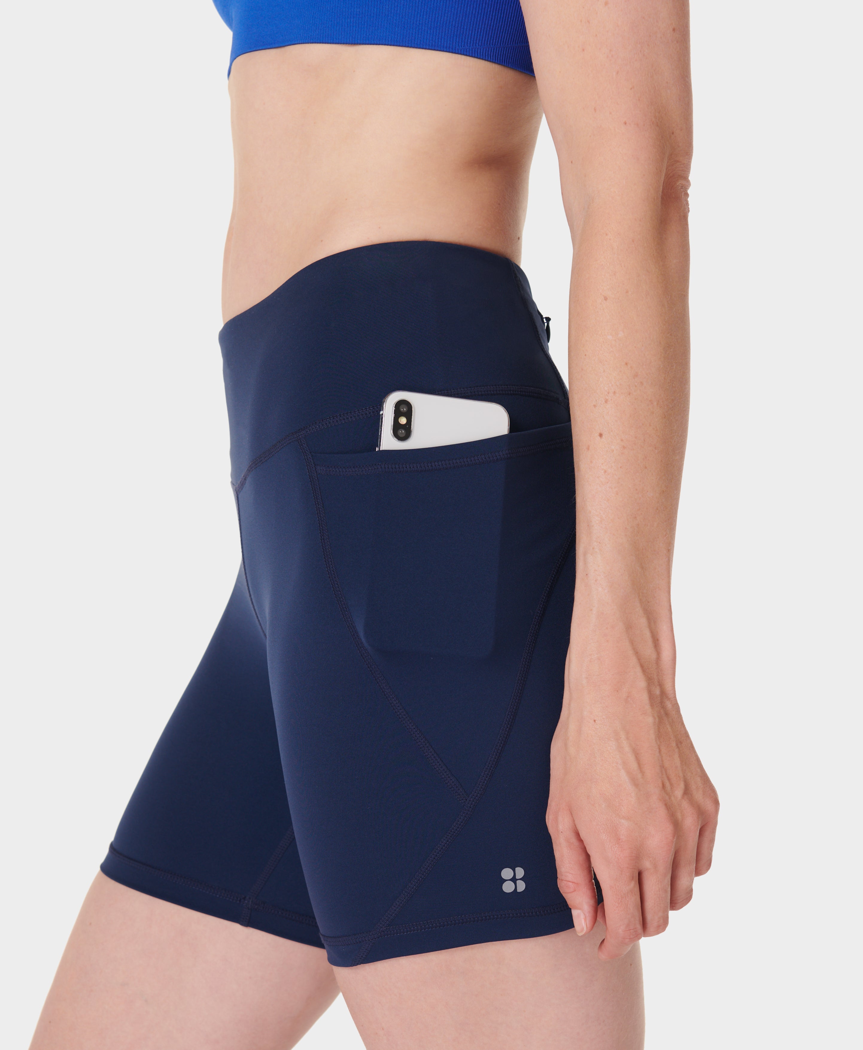 navy blue biker shorts