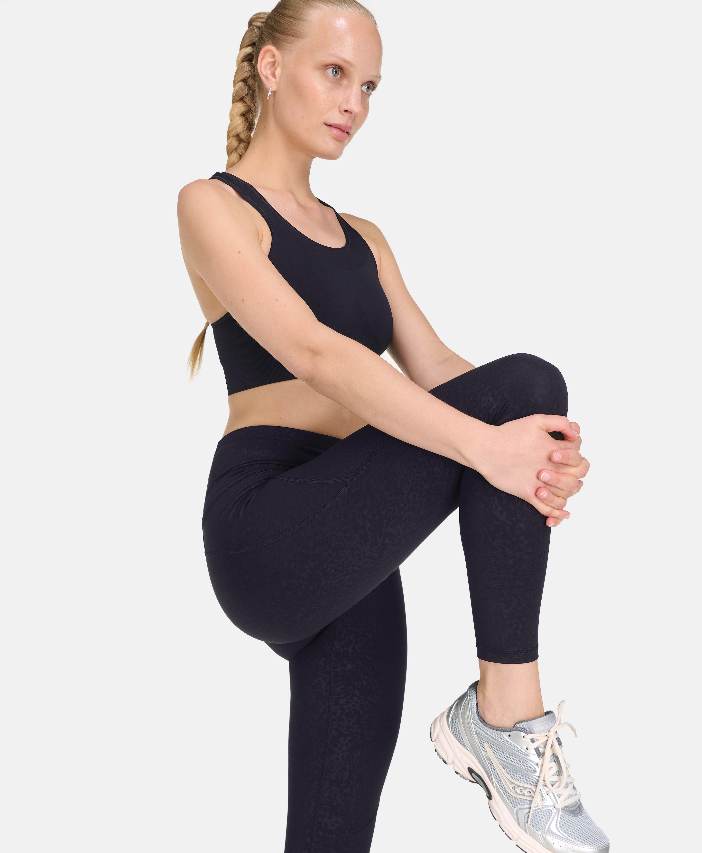 Power 7/8 Embossed Workout Leggings