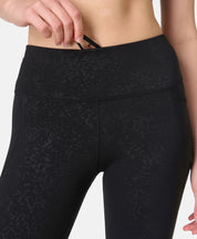 Power 7/8 Embossed Workout Leggings