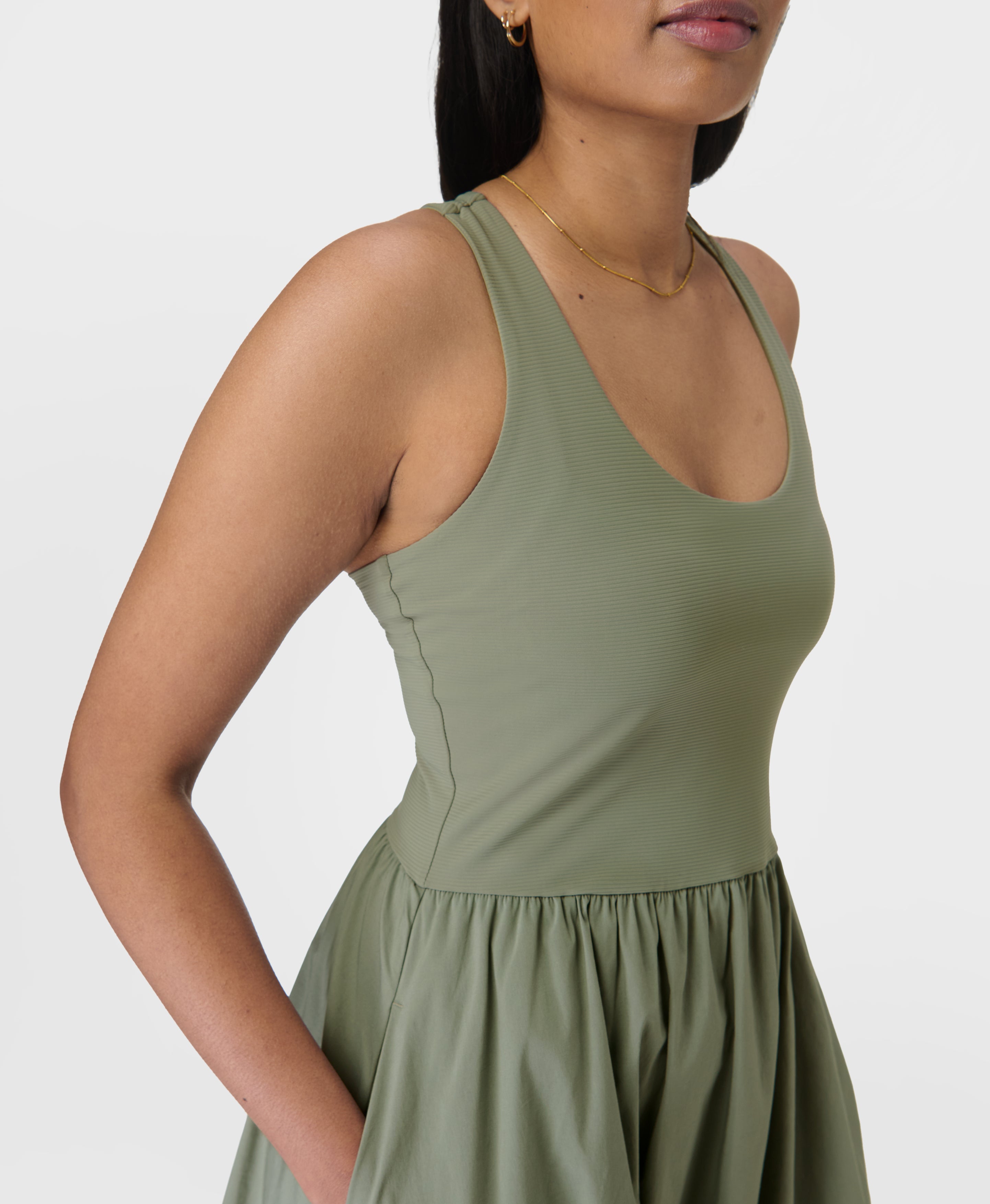Explorer Ribbed Racer Dress