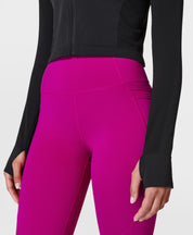 Athlete Crop Seamless Workout Zip Up